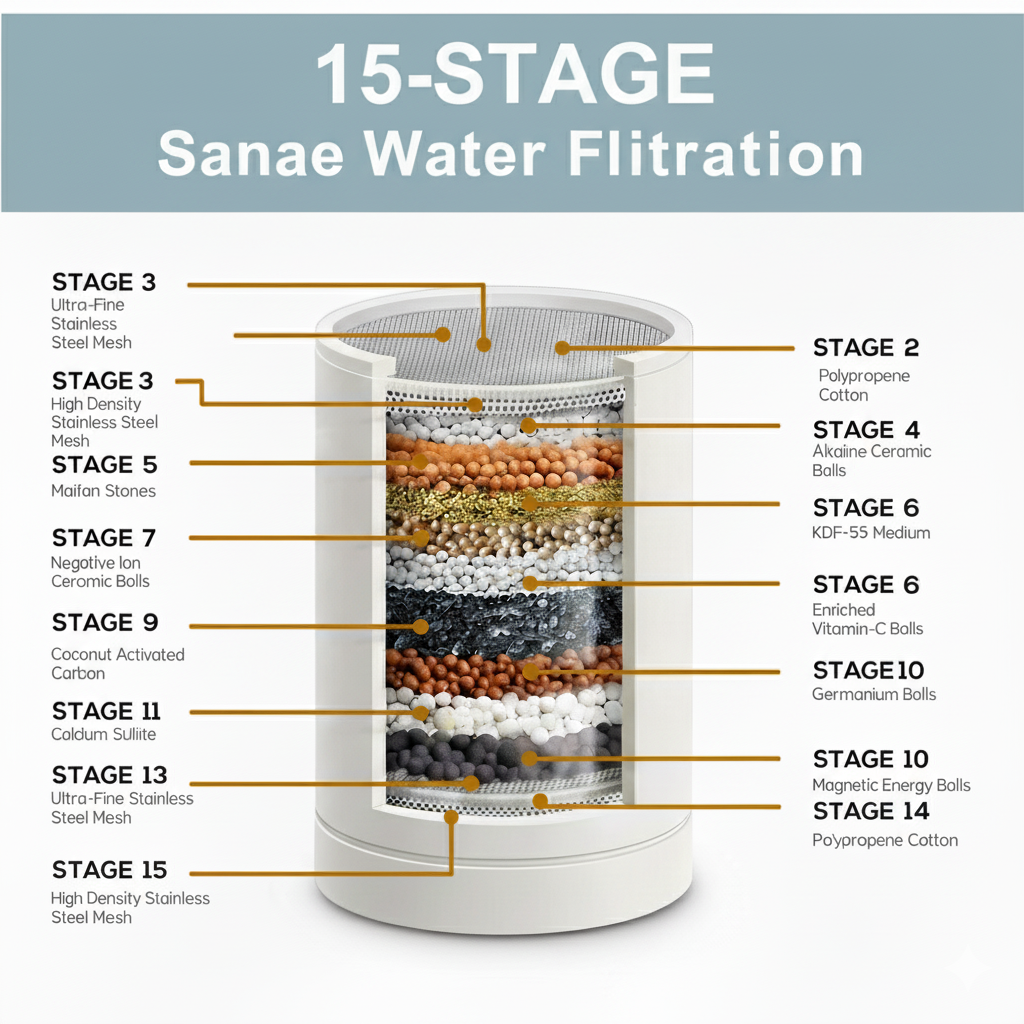 Sanae™ Shower Filter – 15 Layer Filter Replacement